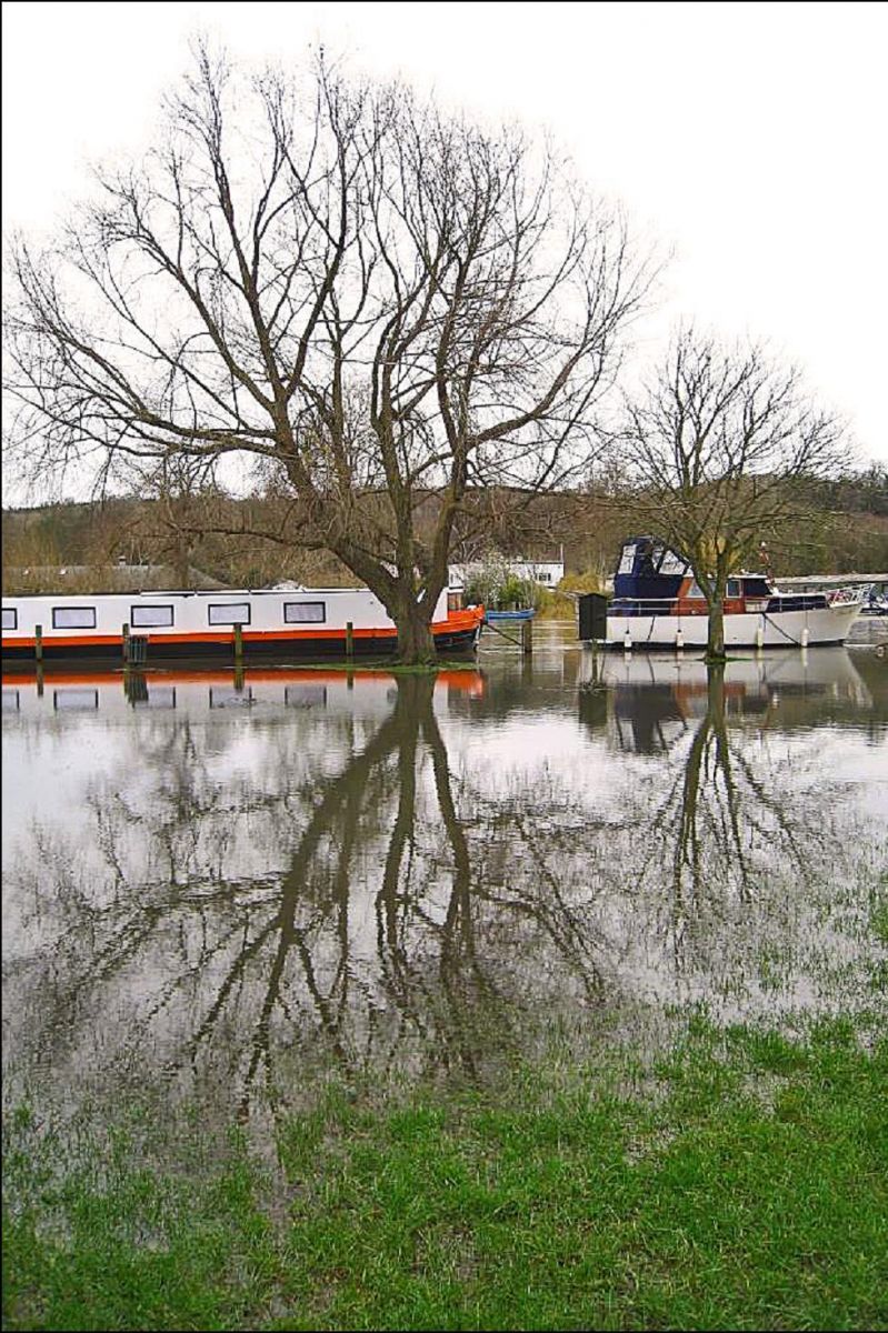 Flooding in Mill Meadows in Holy Trinity parish (February 2020)