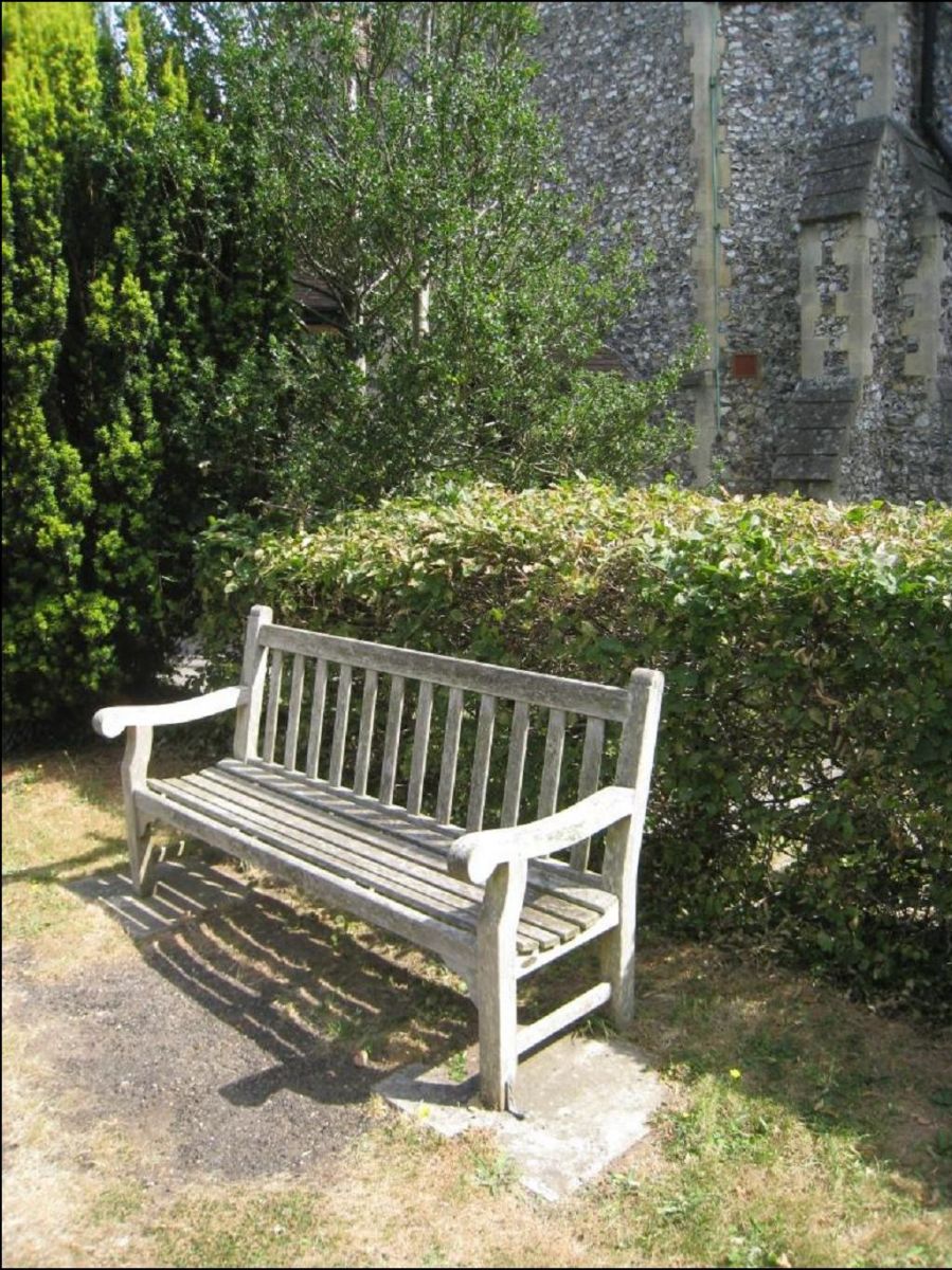 The empty bench adjacent to Holy Trinity church entrance: a conception of ‘Stay at Home’ Lockdown.