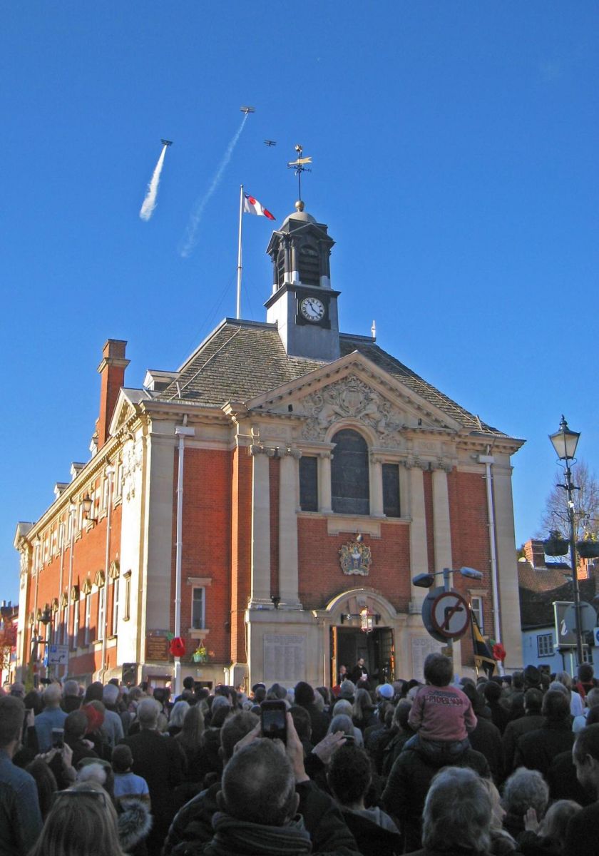 100th Anniversary Remembrance Service outside Henley Town Hall