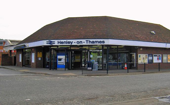 Henley-on-Thames railway station, situated in the south of Holy Trinity church parish. The branch railway opened in 1857 and is 35 miles from Paddington