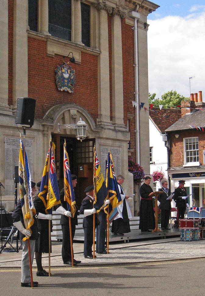 WW1 Centenary Drumhead Service outside the Town Hall